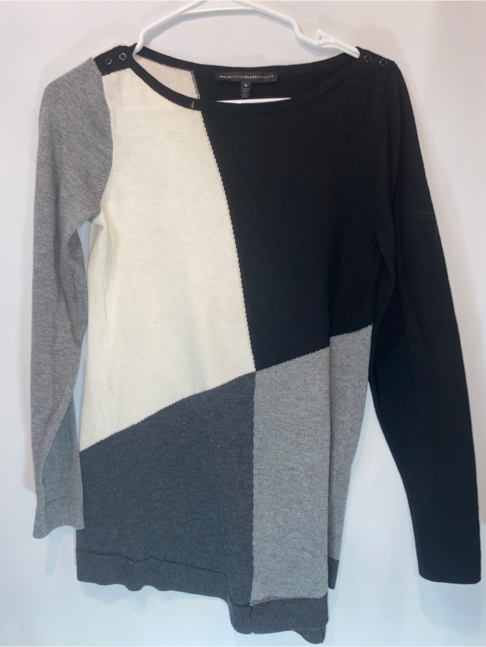 White House Black Market Black Crewneck Sweater